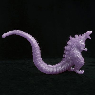 东宝大怪兽系列 新·哥斯拉 哥斯拉 软胶套件（咆哮荧光紫透明版）