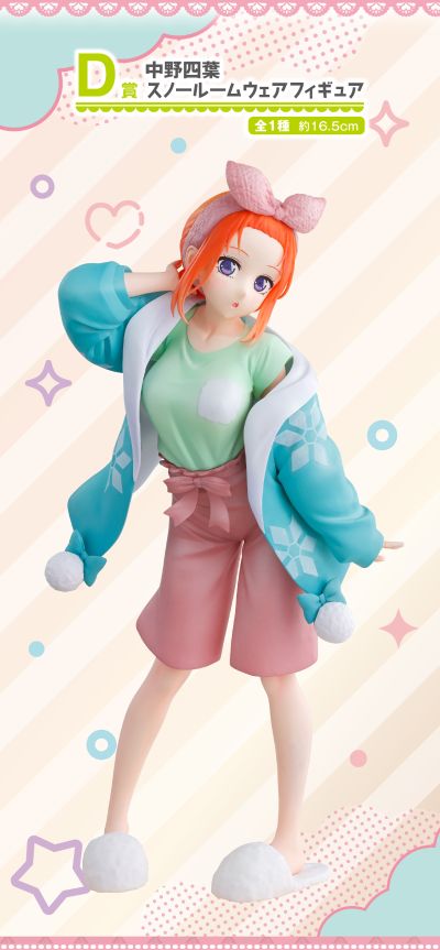 一番赏 五等分的新娘 ～两人独处的时间～ D奖 中野四叶 冬季居家服