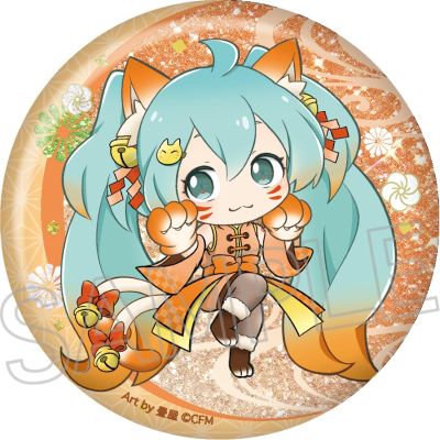 初音未来系列 百鬼夜行 闪光锡徽章