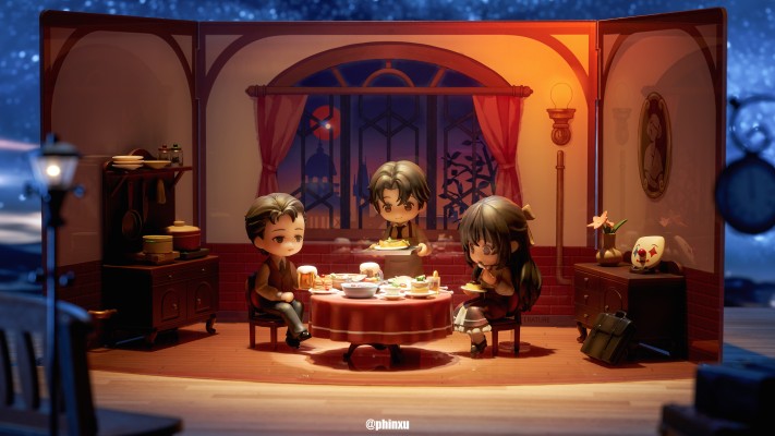 诡秘之主 莫雷蒂家的晚餐 Q版场景手办