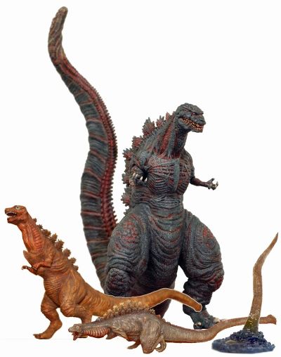 东宝怪兽系列 第31弹 新·哥斯拉 4体套装