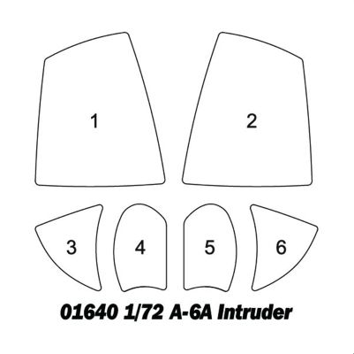 编号：01640 1/72 军用飞机系列 美国A-6A"入侵者"攻击机