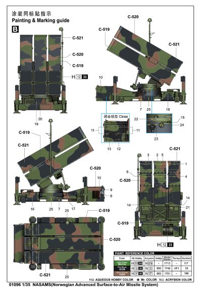 编号:01096 1/35 装甲车辆系列 挪威高级地对空导弹系统