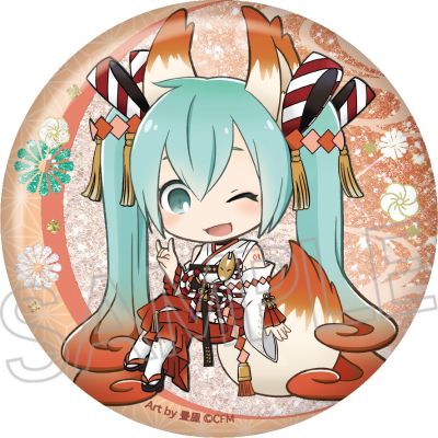 初音未来系列 百鬼夜行 闪光锡徽章