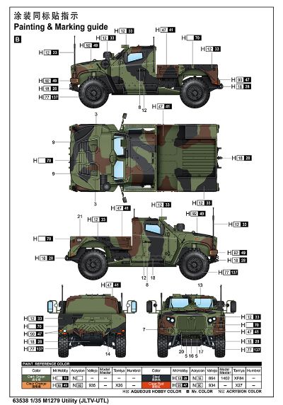 编号:63538 1/35 装甲车辆系列 M1279防雷车（JLTV-UTL）