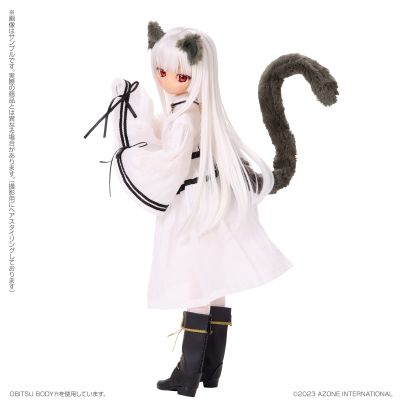 AOD527-FFB s*t*j × 艾莉丝收集 小型 芙露露～毛绒绒的牧师小猫～黑猫