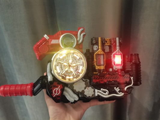 假面骑士创骑系列 SUPER BEST 变身腰带系列 双兔双坦能量瓶（暂译）+危险扳机