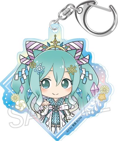 初音未来系列 百鬼夜行 极光亚克力钥匙扣