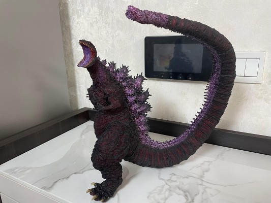 东宝30厘米系列 酒井裕司造型杰作 新·哥斯拉 哥斯拉 第四形态 觉醒款 哥斯拉商城限定版