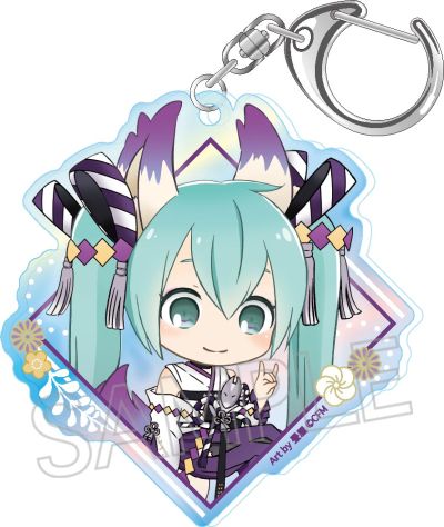 初音未来系列 百鬼夜行 极光亚克力钥匙扣