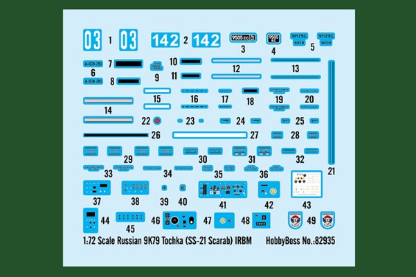编号:82935 1/72 装甲车辆系列 俄罗斯SS-21“圣甲虫”弹道导弹