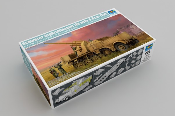 编号:09577 1/35 装甲车辆系列 18吨半履带88毫米自行防空炮