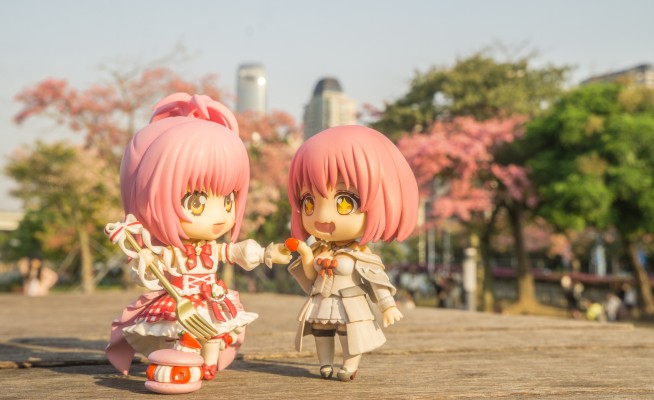 粘土人#1028 月影特工 源桃&Kamari&Monomi