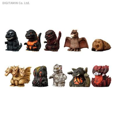 哥斯拉 软胶指套玩偶