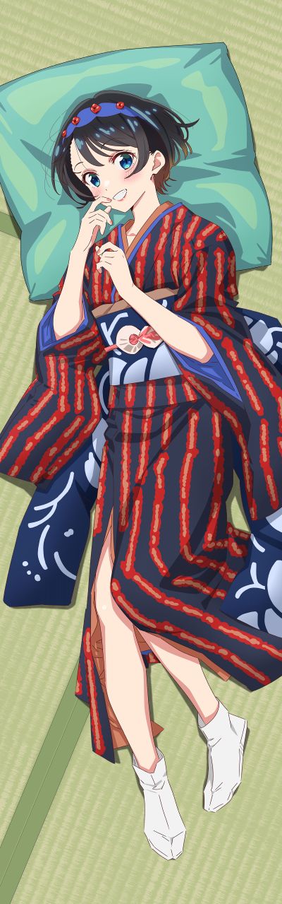 租借女友 第三季 原创插画 抱枕枕套 和服×女仆装