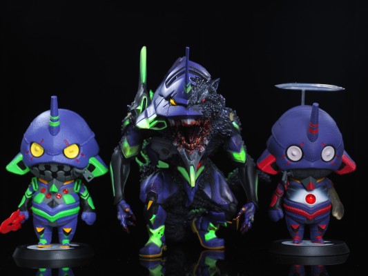 Q版拟真   初号机  哥斯拉觉醒形态