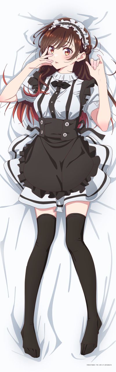 租借女友 第三季 原创插画 抱枕枕套 和服×女仆装