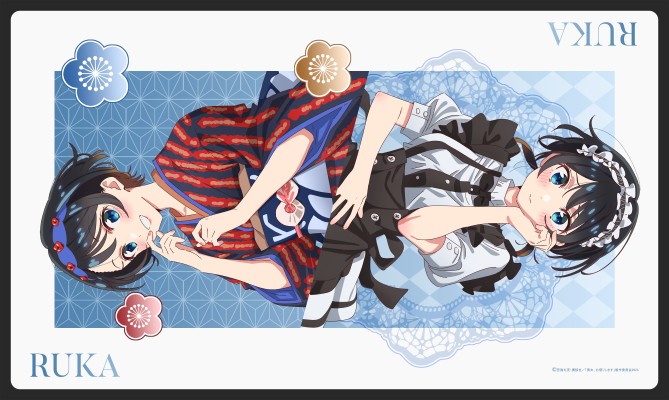 租借女友 第三季 原创插画 鼠标垫 和服×女仆装