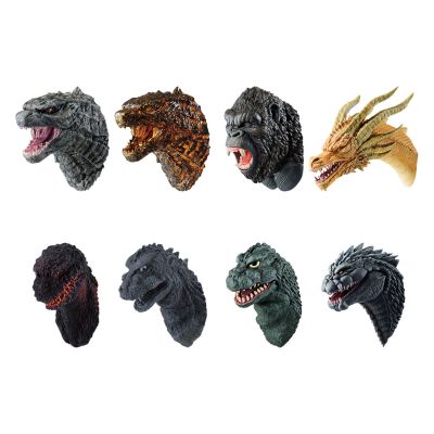 一番赏 哥斯拉大战金刚 F奖 怪兽头雕磁铁