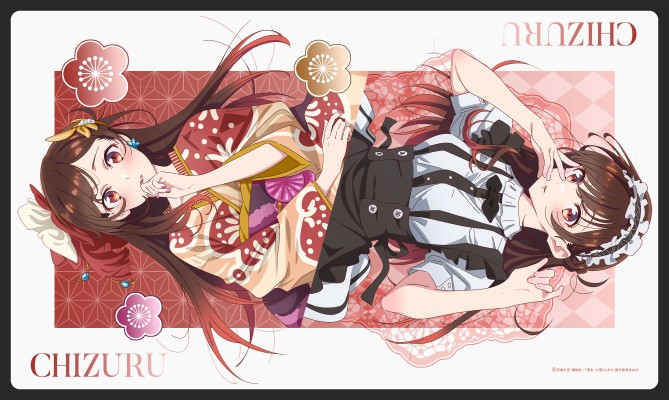 租借女友 第三季 原创插画 鼠标垫 和服×女仆装