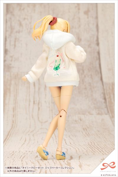 创彩少女庭园 小衣橱 拉链连帽衫 灰色/冰蓝色/黑色