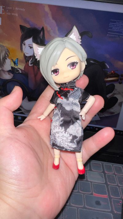 粘土娃 服装套组 裙装旗袍（熊猫/龙）