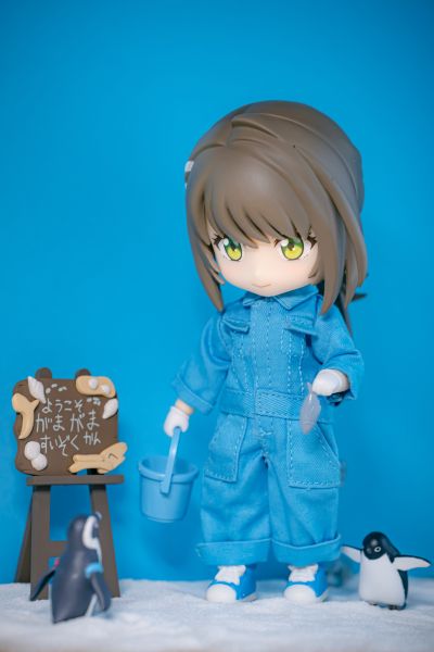 黏土娃 服裝套组 彩色工作服：红色/蓝色/黄色/黃绿色/紫色