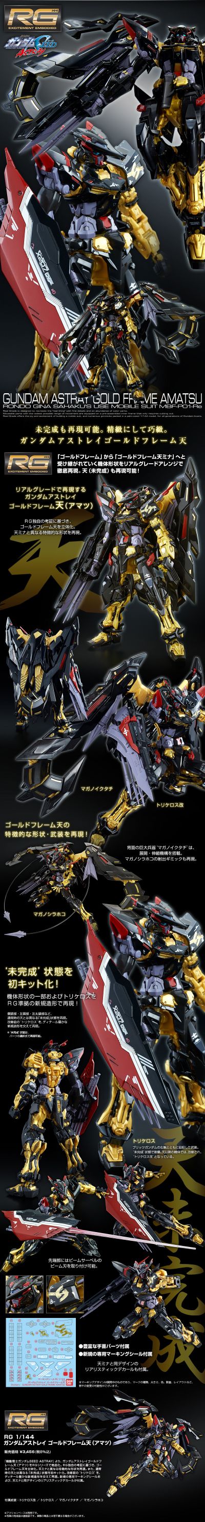 RG 机动战士高达SEED ASTRAY 异端高达金色机天