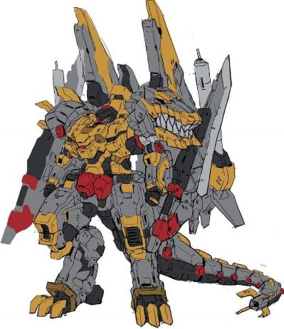 圣龙焱君合体机甲系列 变创纪之应龙卫 暴龙