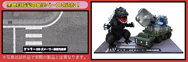 小哥斯拉系列 No.SPOT1 哥斯拉 VS 66式 Maser杀兽光线车 对决套装