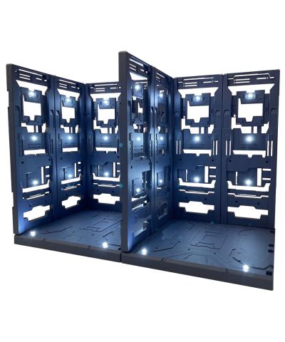 LED拼装机库底座（预涂装款） 黑蓝色