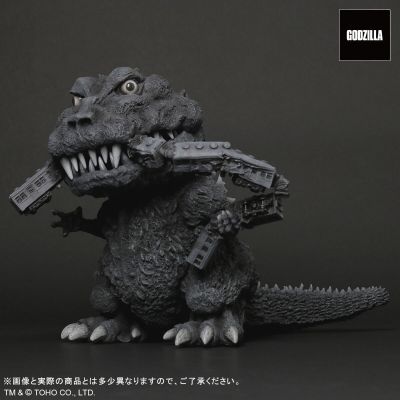 巨型系列×Q版拟真 哥斯拉（1954）黑白配色版