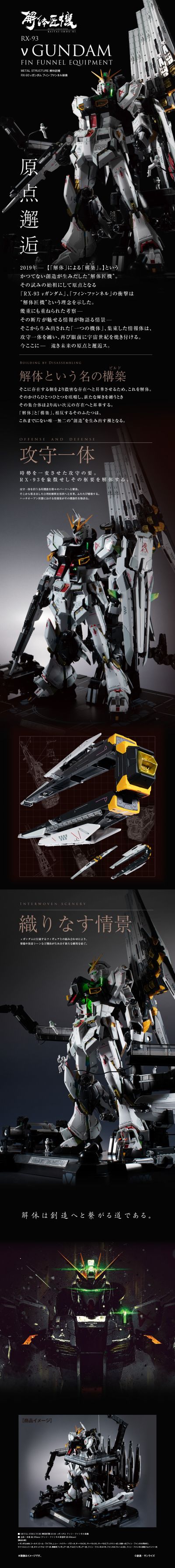 METAL STRUCTURE 解体匠机 RX-93 ν高达 飞翼浮游炮装备