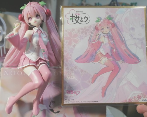 初音未来 压泡面人偶-樱花未来2024-