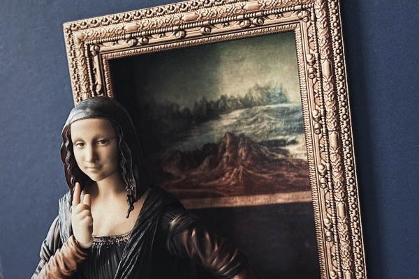 figma#SP-155 桌上美术馆 达芬奇著作 蒙娜丽莎