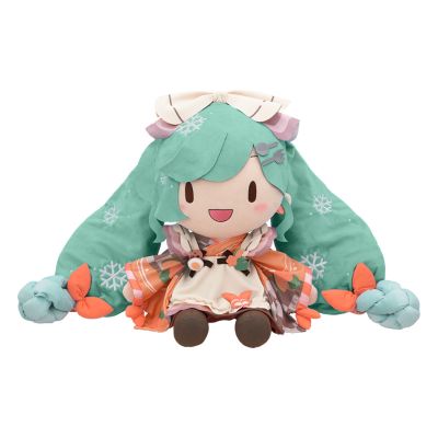 初音未来系列 雪未来2024  Fuwa Petit 可爱软绵绵玩偶 超大尺寸