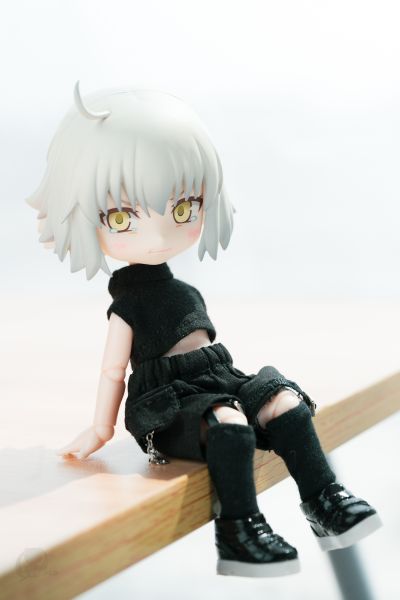 粘土人配件系列 玩偶装 妖怪猫 (白色/黑色)