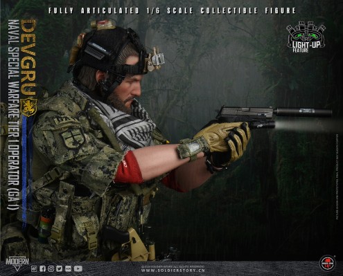 SS135A/B 海军特种作战部队发展大队 金队队长（GA 1) 珍藏可动人偶