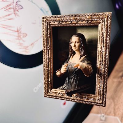 figma#SP-155 桌上美术馆 达芬奇著作 蒙娜丽莎