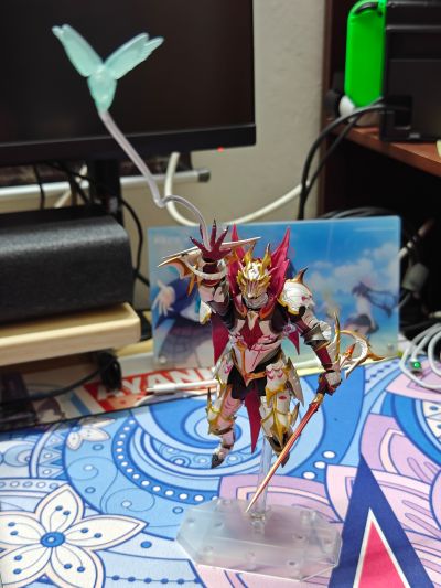 转轮科技系列 惊奇山口 怪物猎人崛起：曙光 男剑士猎人 爵银龙套装