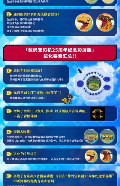 数码宝贝 神圣计划/数码宝贝机25周年纪念彩屏版