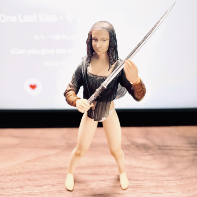 figma#SP-155 桌上美术馆 达芬奇著作 蒙娜丽莎
