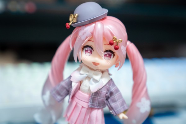 粘土娃 初音未来 樱花未来 赏花装扮