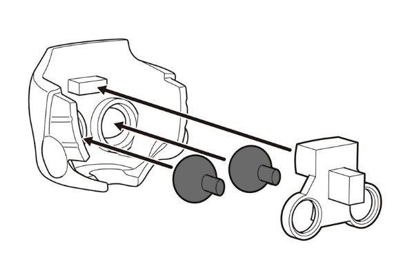 粘土娃 多变脸部零件 盯视眼：带妆（桃色/古铜色/奶油色/杏仁奶色）