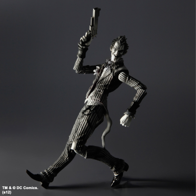 PLAY ARTS改 蝙蝠侠：阿卡姆疯人院 小丑（黑白配色）