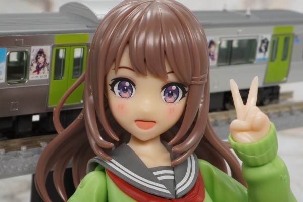 创彩少女庭园 结城圆 冬装 夜莺色 与 先头车博物馆 E235系 山手线 创彩少女庭园电车 套装