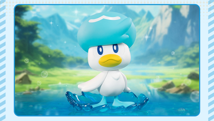 宝可梦中尺寸手办 宝可梦朱/紫 润水鸭