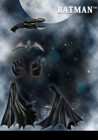 PLAY ARTS改 蝙蝠侠（蝙蝠侠：阿卡姆疯人院） 可动人偶