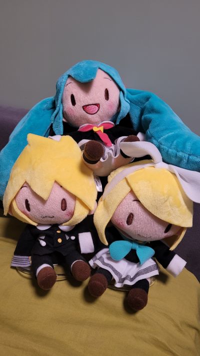 初音未来系列 Fuwa Petit 超大毛绒玩偶  镜音铃