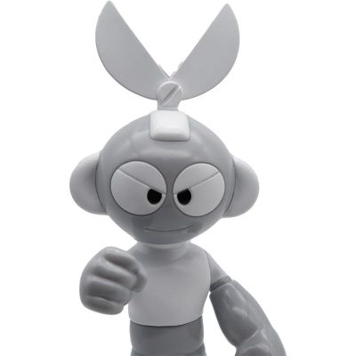 软胶玩偶 洛克人世界 剪刀人 黑白配色